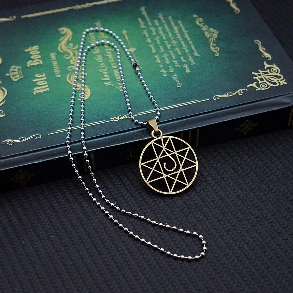 Fullmetal Alchemist Necklace Magic Circle Metal Necklaces Anime Jewelry Pendant Chains Choker Collares Charm