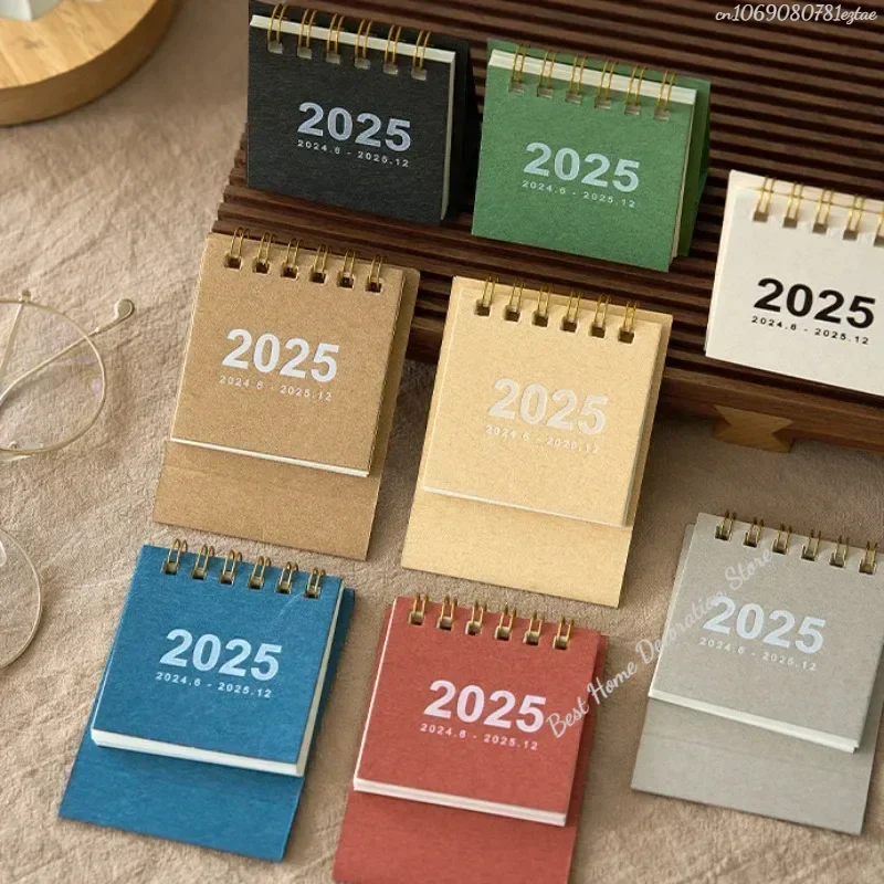 2025 Calendar Simple Mini Office School Supplies calendar Desk calendar monthly Planner Desk accessories Decor Record