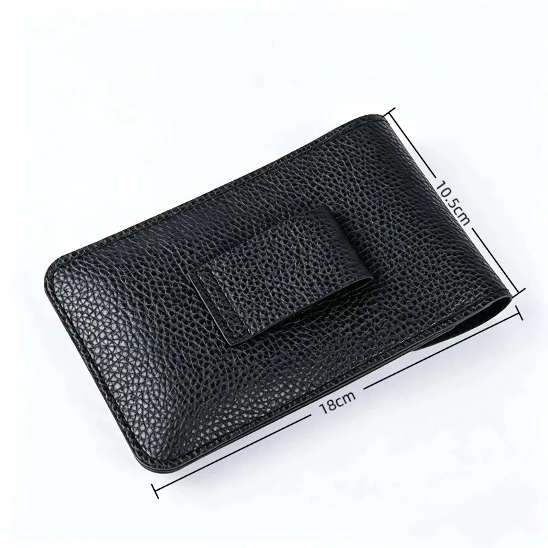 Herren Handy-Gürteltasche aus PU-Leder, Hüfttasche, Geldbörse, Handytasche, Laufgürteltasche, Reise- und Campingtasche, weich – Detail 6