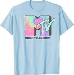 MTV Logo Neon Tie Dye Classic Graphic T-Shirt