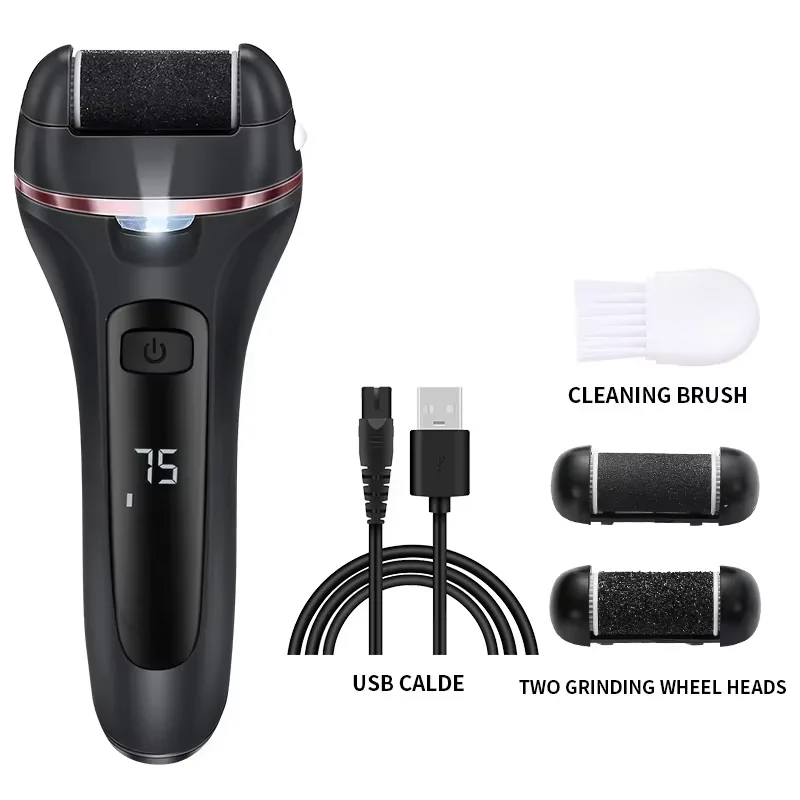 

USB Powered Electric Foot Grinder Callus Remover Rechargeable with Adjustable Speeds for Men & Women's Pedicure Care