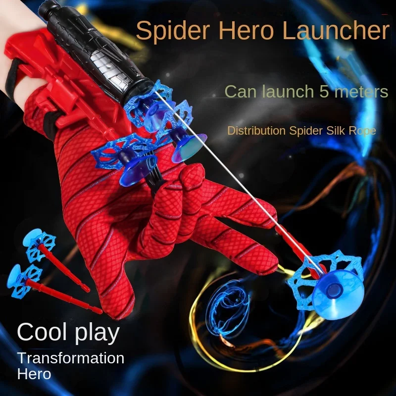 

Disney Spider-Man Spider Launcher Action Anime Figures Spider-Man Toys Cool Cartoon Spider Launcher Children Cosplay Toys Gifts