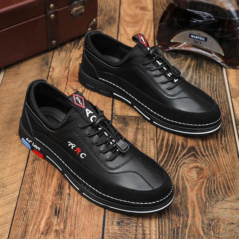 

39-48large-size Shoes for Men Fashion High Quality Leather Men Shoes Trend Business Breathable Casual Men Shoes Zapatos Casuales