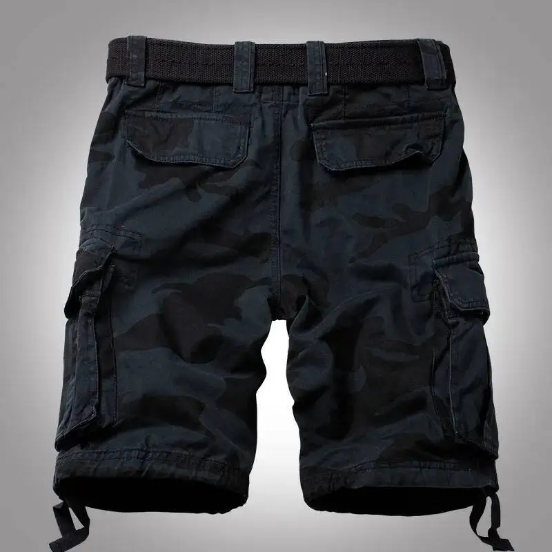 

Battle Field Camouflage Cargo Casual Cotton Loose Baggy Beach Shorts Military Army Short Men Clothing Plus Size