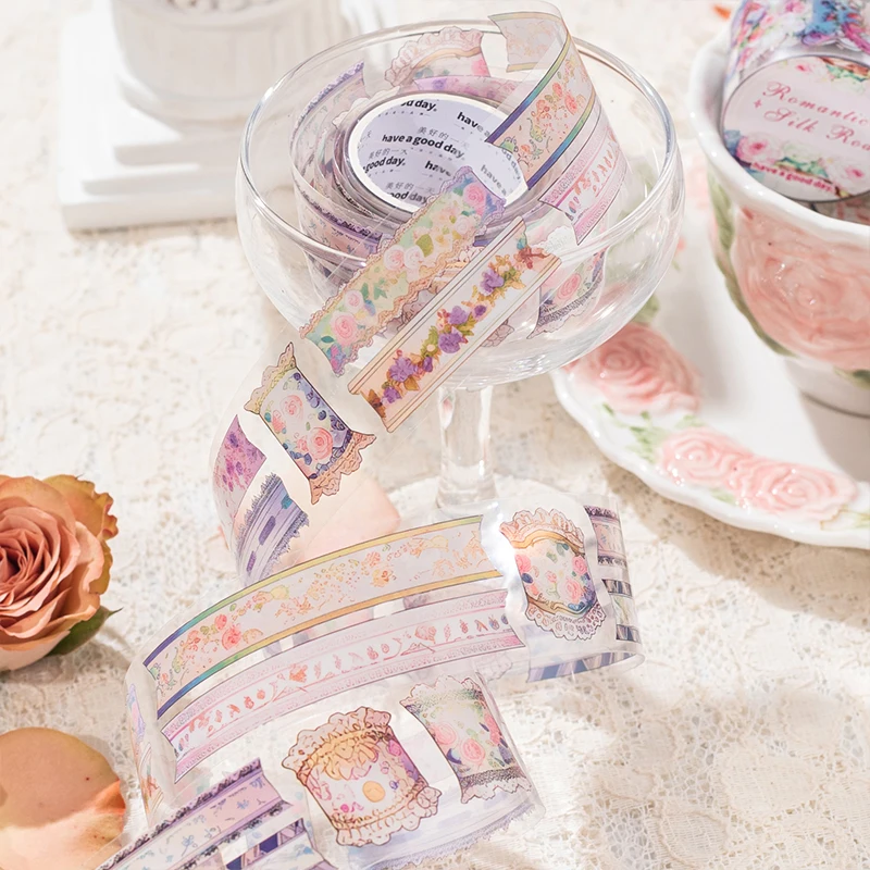 12PCS/LOT Romantic Silk Road series cute lovely retro decorative PET tape