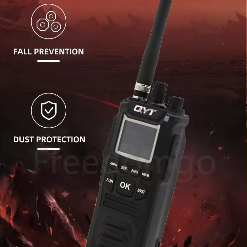 Hot Sale 40 Channels QYT CB-58 27MHz 10 Meter Two-Way Radio Handheld Walkie Talkie with Car Mount Custom Packaging