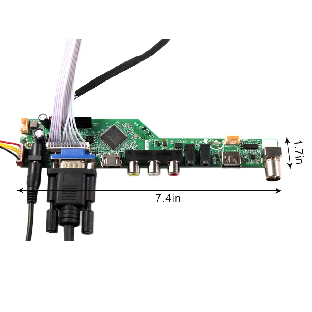 VGA AV USB LCD คอนโทรลเลอร์ 10.4 "VS104T 1024X768 แผง LCD แบบสัมผัสแบบ Resistive