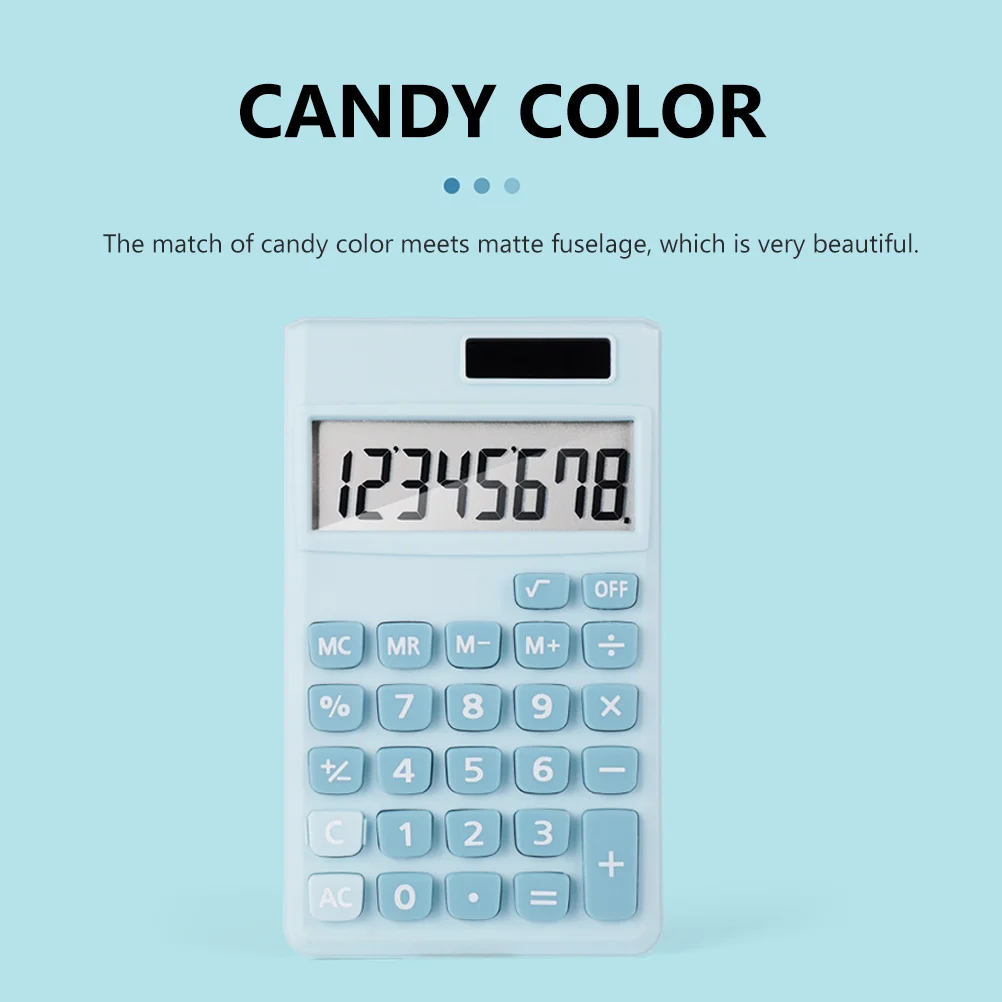 Portable Mini Calculator for Students and Office Premium Build Compact Size Easy to Store Reliable Electronic Functionality Gift