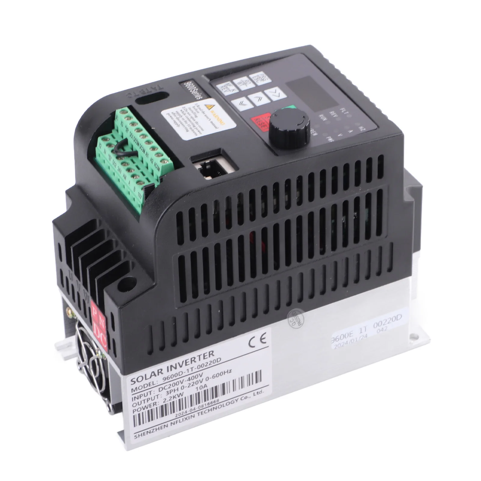 Frequency Inverter Converter NFLIXIN Variable Frequency Inverter Solar Photovoltaic Pump Drive Converter DC200‑400V Input