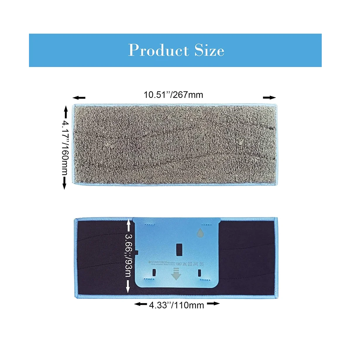 14 قطعة من قماش الممسحة القابل للغسل لملحقات استبدال المكنسة الكهربائية الروبوتية M6 وسادات التطهير الرطبة-HIM