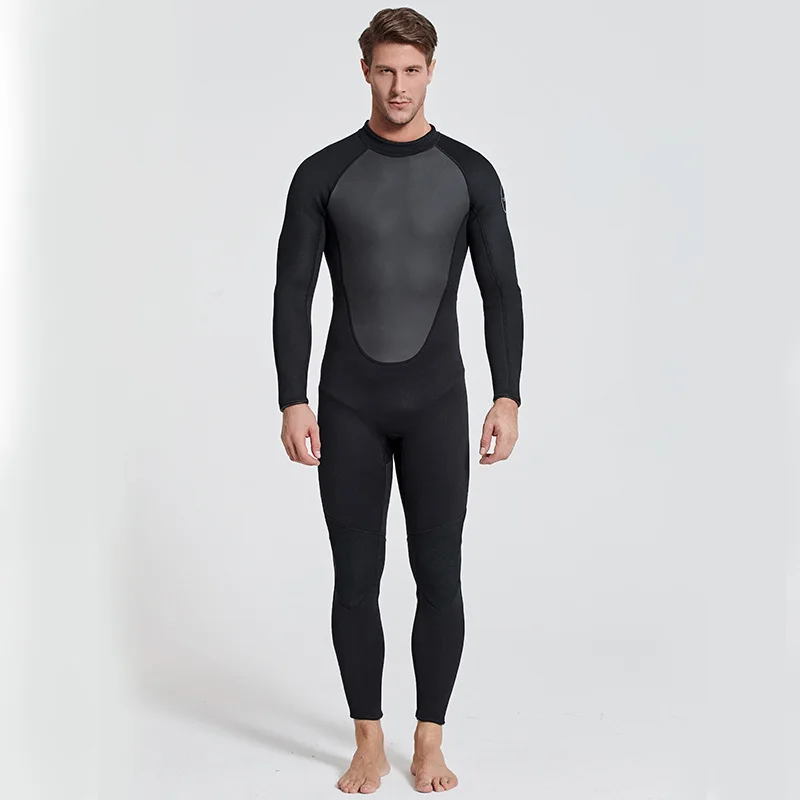 

3MM diving suit one piece Men's long sleeved sun protection surfing suit Cold and Warm Jellyfish Clothing