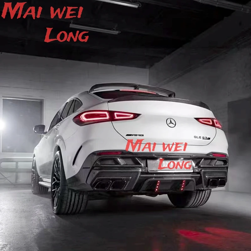 for Mercedes-Benz GLE class GLE Coupe C167 GLE350 450 GLE53 AMG GLE63 rear carbon fiber tail modification 2021+