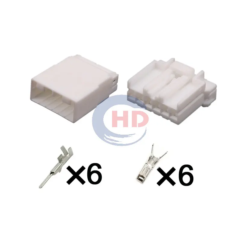

1-20 sets 6 Pin Electrical Wiring Socket Plug 174930-1 174923-1