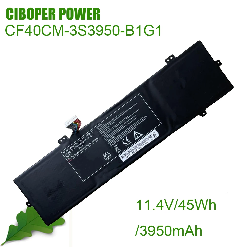 

CP New Laptop Battery CF40CM CF40CM-3S3950-B1G1 CF40CM-3S4000-T1V1 CF40CM-3S5000-B1G1 11.4V/45Wh/3950mAh Replacing Battery