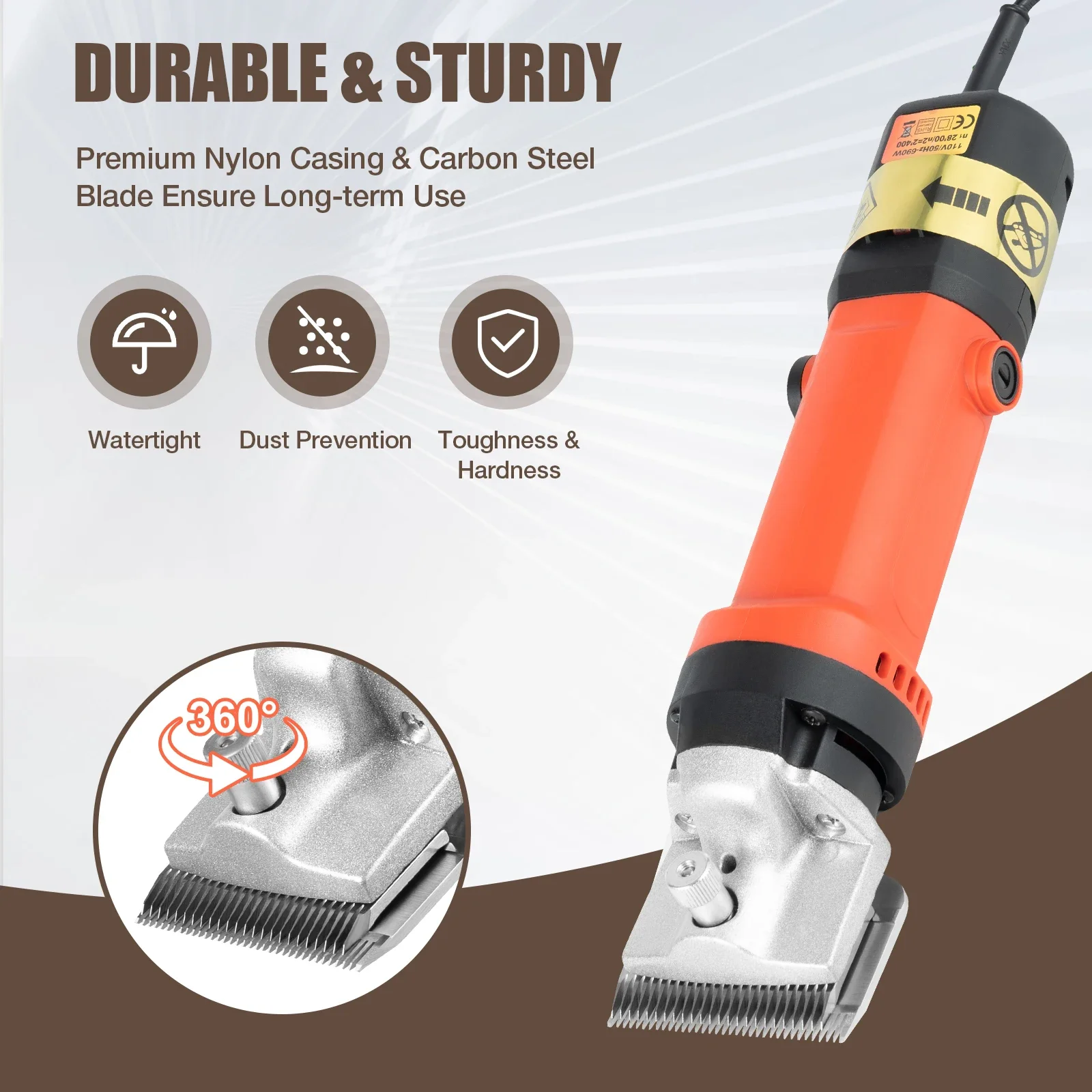 

110V 350W Heavy Duty Horse Cattle Animal Hair Clipper Trimmer