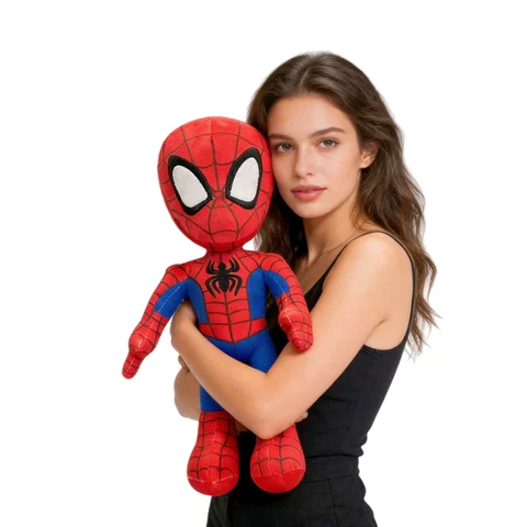 Marvel Anime Avengers Spider-Man 32cm Cute Soft Stuffed Plush Toy Doll Cuddly Figure For Kids Boys Girls Holiday Birthday Gift