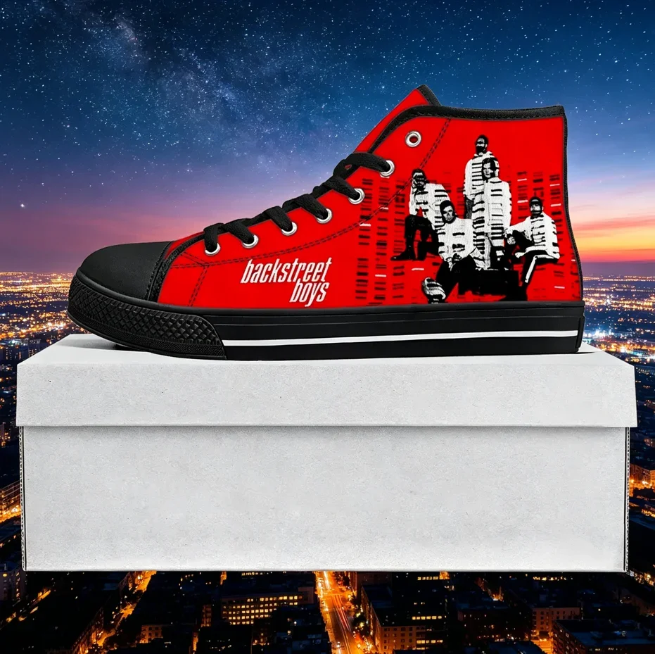 

Backstreet Boys All-over Print High Top Sneakers Men Women Classic Canvas Non-Slip Daily Casual Shoes