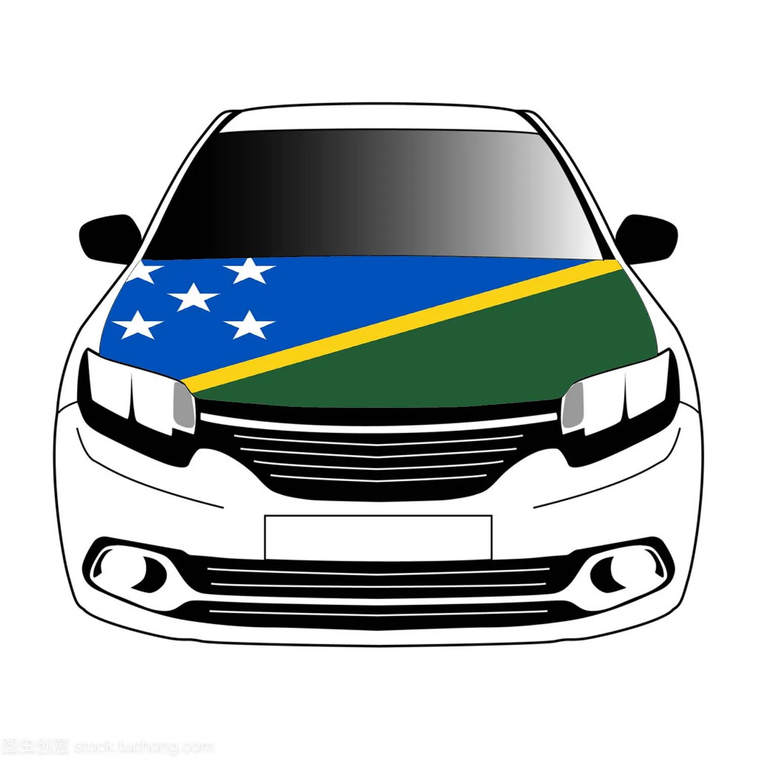 

the Solomon Islands flags car Hood cover flags 3.3x5ft/5x7ft 100%polyester,car bonnet banner