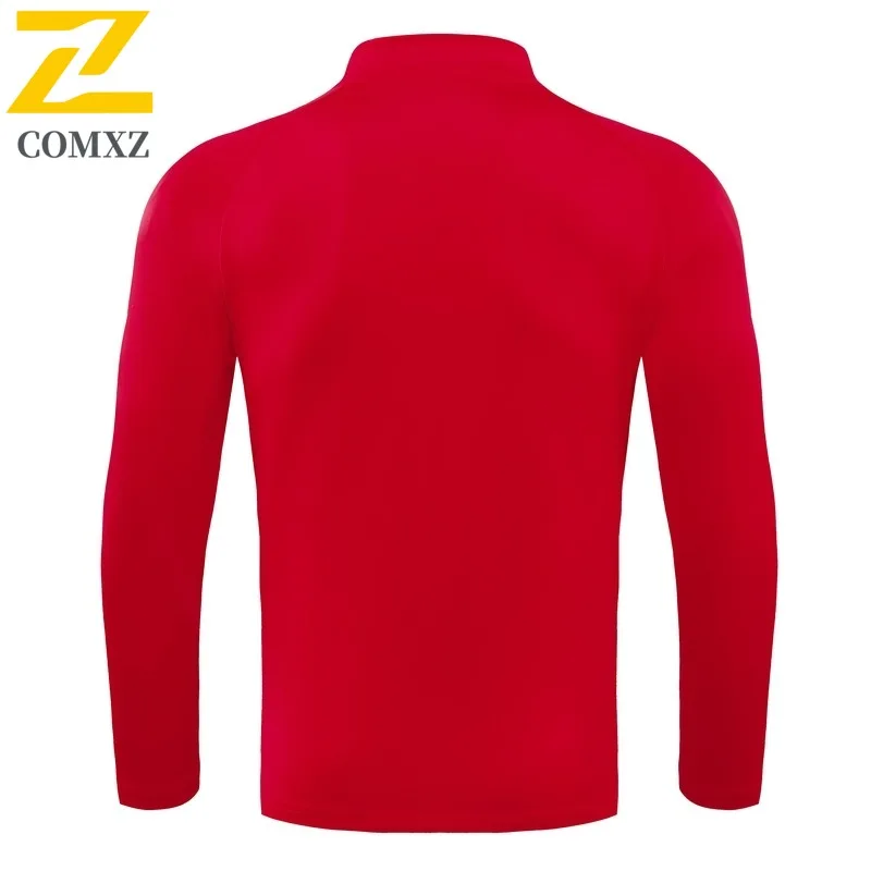 COMXZ معطف رياضي رجالي ربيع الخريف تشغيل أفضل 2025 موضة جديدة فضفاضة تناسب سترة غير رسمية الوقوف طوق بلون سترة هوديي #2