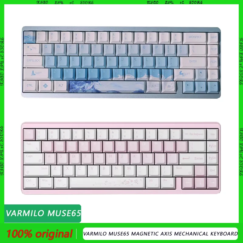 Varmilo Muse65 Magnetic Axis Mechanical Keyboard Aluminum Alloy CNC RGB Wired Jiadalong Gaming Office PC laptop 65% Gift