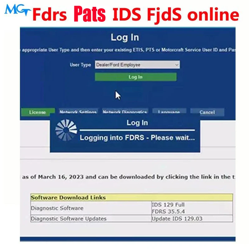 VCM3 VCM2 VNCI  J2534  Fdrs  IDS FjdS PATS online account programming for Ford