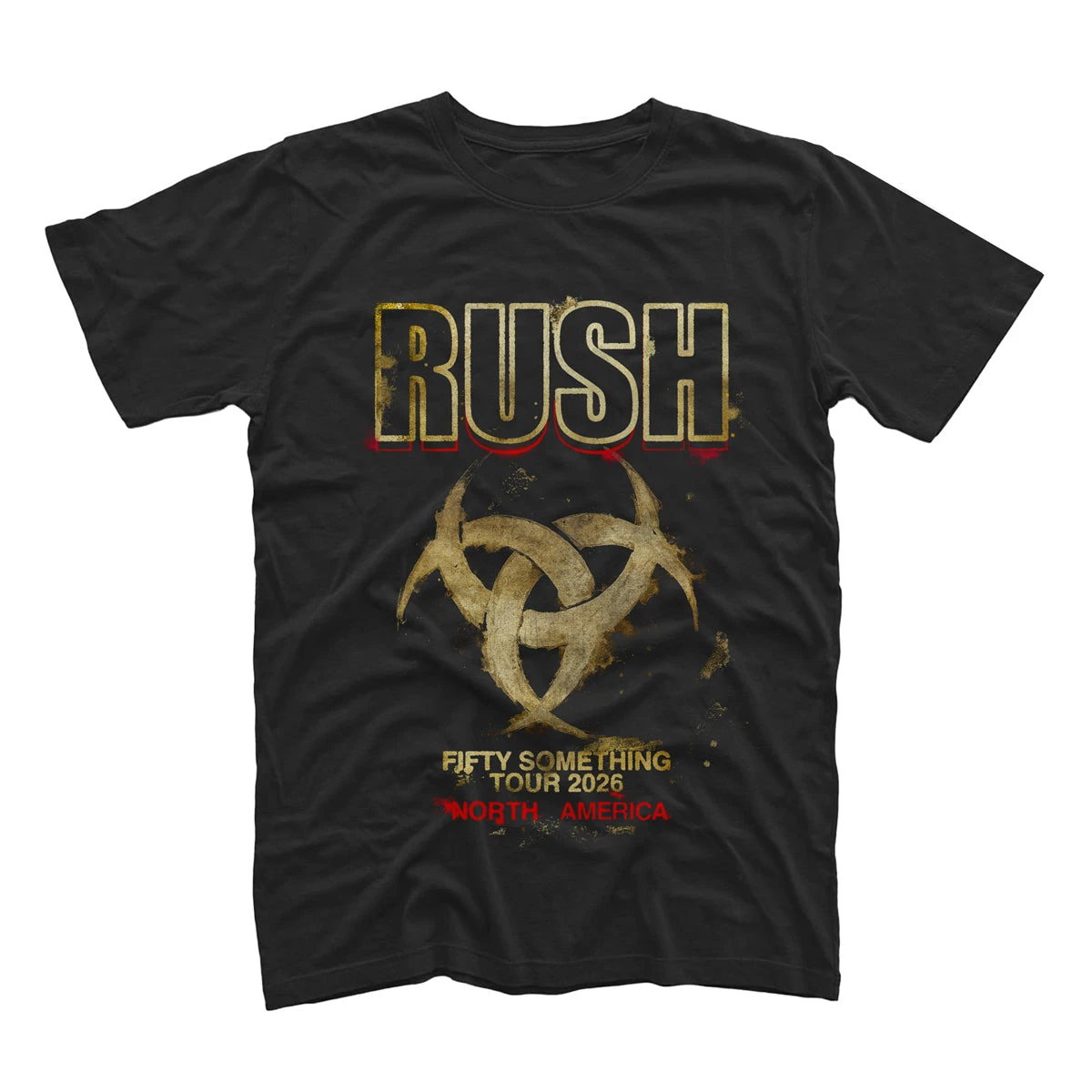 Rush Band 50 Fifty Something Tour 2026 T-shirt 100%Cotton Clothing Unisex Men Women T-Shirts Y2k Vintage Casual Fan Popular Tee