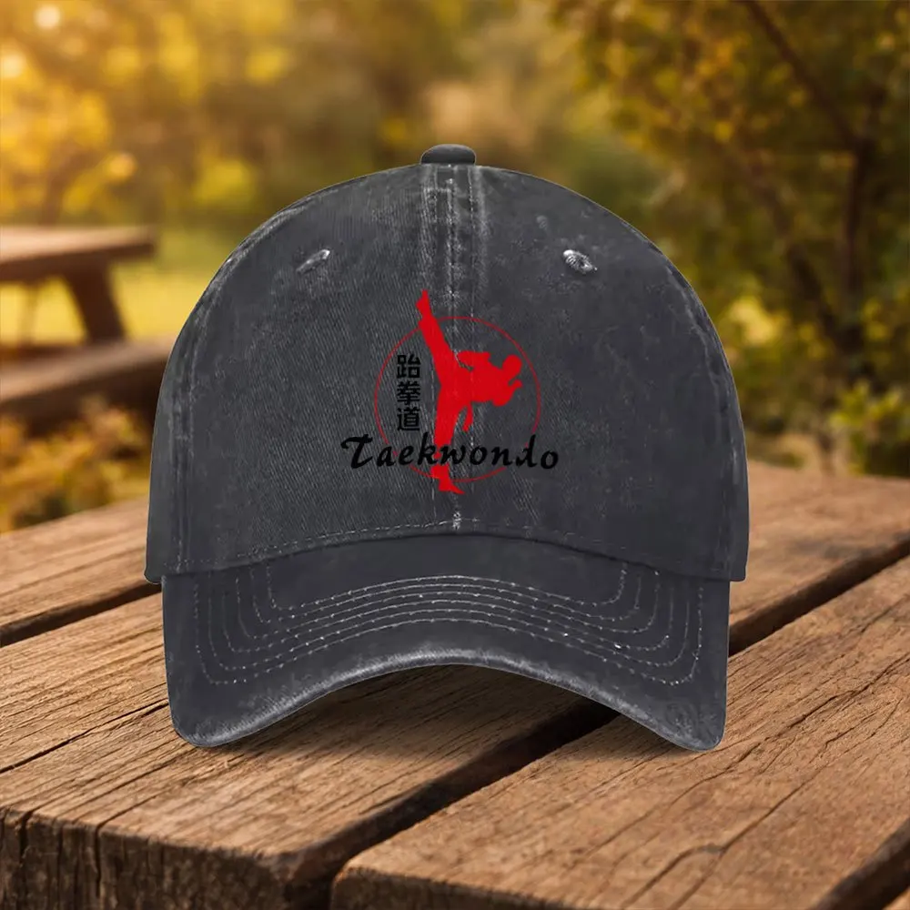 Taekwondo Sports Print Baseball Cap Unisex Fashion Duckbill Hat Suitable for Outdoor Sports Fitness Travel And Outings Multi-Col