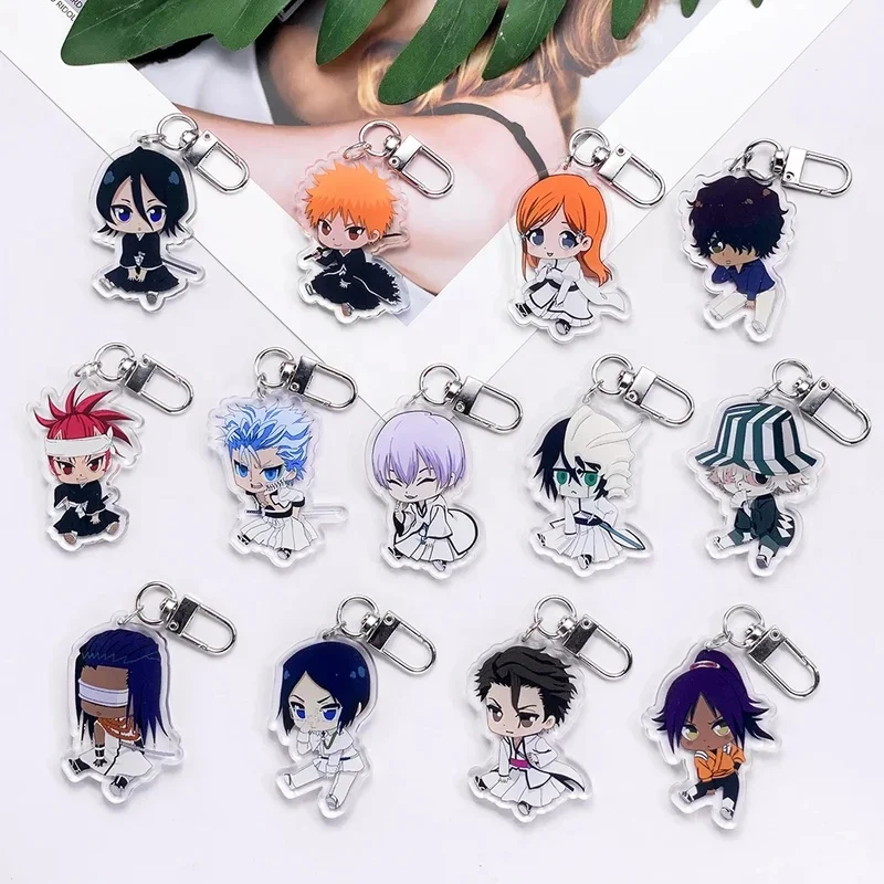 Bleach Anime Acrylic Keychain – Cute Bag Accessory Funny Backpack Pendant, Perfect Gift for Friends, 1/13pcs Available
