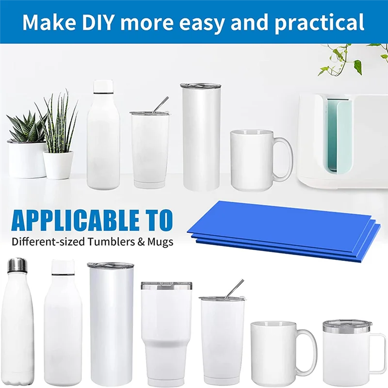 

Силиконовая упаковка для сублимационной стаканы премиум-класса, обертывания для кружек 10,9X4,6 дюймов для сублимации, подходит для сублимационной машины для кружек