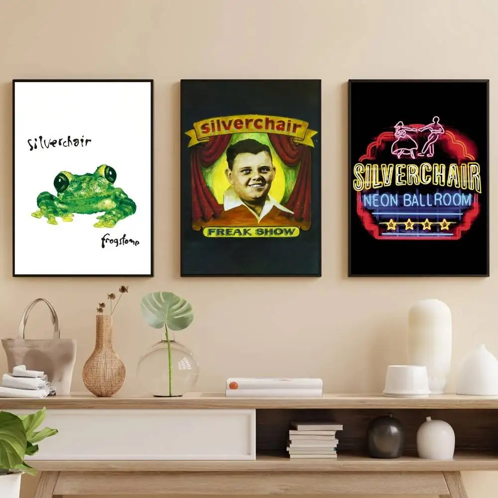 

Band S-Silverchair Poster Self-adhesive Art Waterproof Paper Sticker Coffee House Bar Room