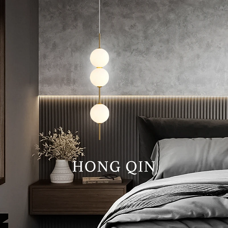 

Hanging Lamp Ceiling for Bedroom Bedside Lighting Lustre Modern Kitchen Island Hanging Lights Glass Pendant Light Dining Table