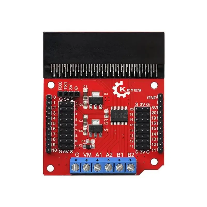 Płytka rozszerzeń z napędem silnikowym micro:bit - do płytki rozwojowej BBC micro:bit, akcesoria do eksperymentów programowania DIY — zdjęcie produktu 7