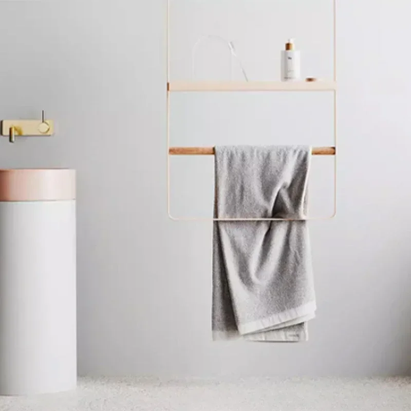Bathroom ceiling stainless steel towel rack