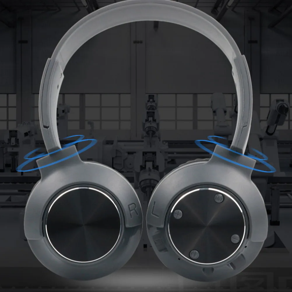 

1pc Earphones Flat Folding Adjustable Heavy Bass 10M Range Wireless Stereo Headset For Running Gaming Sports