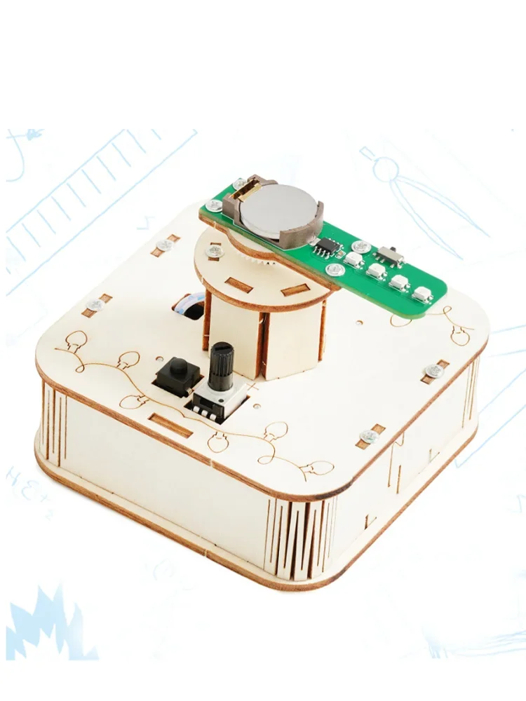 Luci colorate rotanti fai-da-te Modello STEM Kit Strumento di esperimento Giocattolo scientifico Educativo scolastico Divertimento Progetto di fisica Fornitura scolastica