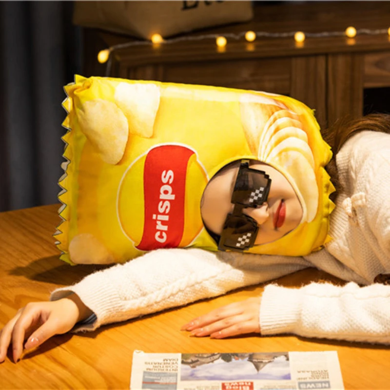 Potato Chip Head Hat Cartoon Tomato Hat Photo Props Photo Props Plush Head Cover Funny Furry Headgear for The Holiday Show