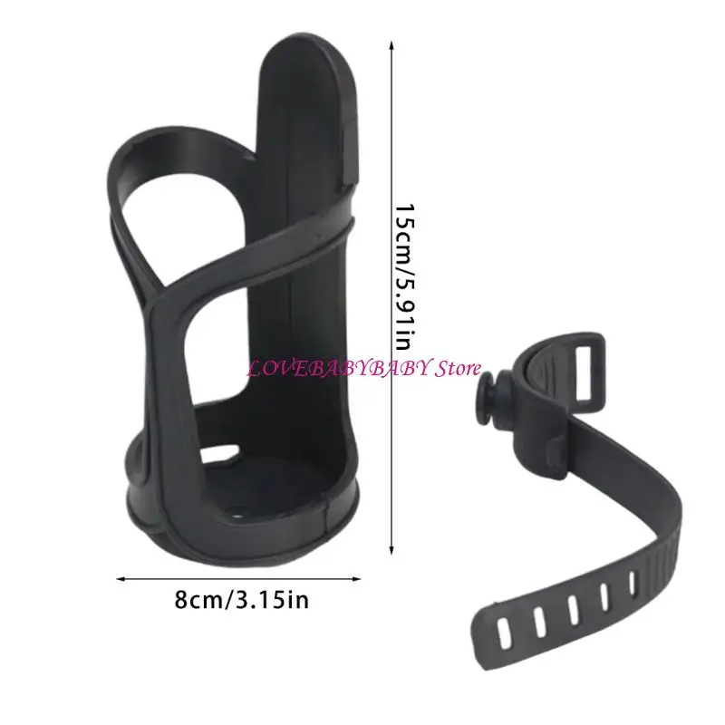 Strollers Bottle Holder Adjustable Clamp for Strollers Bottles Cups and Drinks Easy Needed Lightweight Easy Cleaning 4XBC