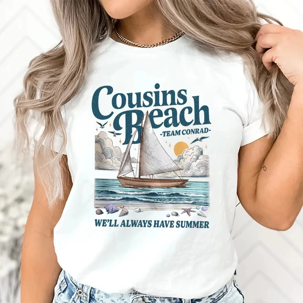 

Пляжные футболки Team Conrad Cousins Модные пляжные рубашки Cousins Футболка TSITP The Summer I Turned Pretty Shirts Футболки Team Jeremiah