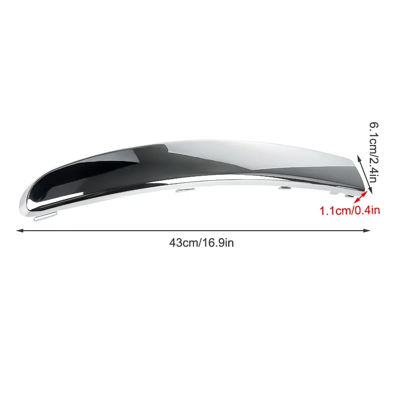 2pcs Car Front Lower Bumper Trim Molding for For Fiat 500 2007 2008 2009 2010 2011 2012 2013 2014 2015 735455056 735455057