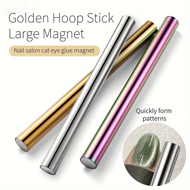 New Cat Eye Nail Magnetic Stick Cylindrical Magnet for Cat Eye UV Gel Polish Snowlight Glitter Effect Tools Manicure Design Tool