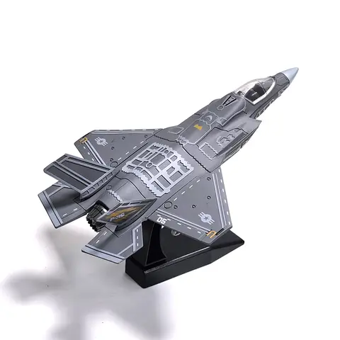 1 Piece DIY Puzzle Building Blocks Military Model Assemble Collection Toys F14 F35 B2 Fighter AH64 Helicopter Model Ornament Toy