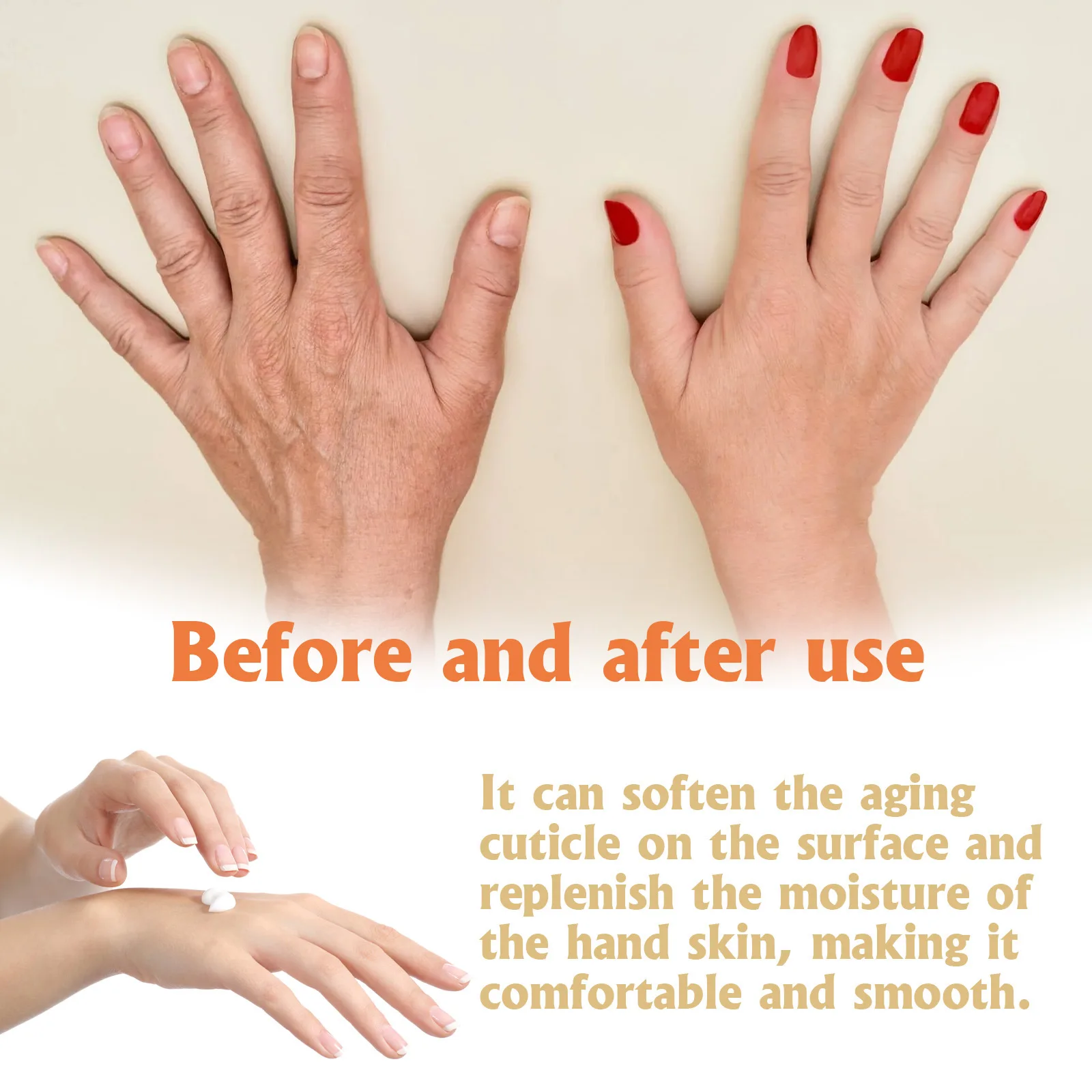 Horse Oil Hand Foot Cream Prevent Cracked Dry Skin Peeling Repair Moisturizing Nourishing Firming Tighten Reduce Fine Line Cream - Image 4