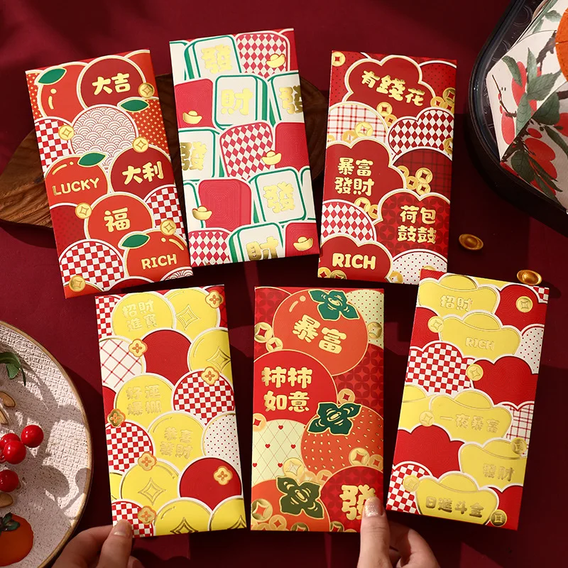 60 шт., китайские красные конверты