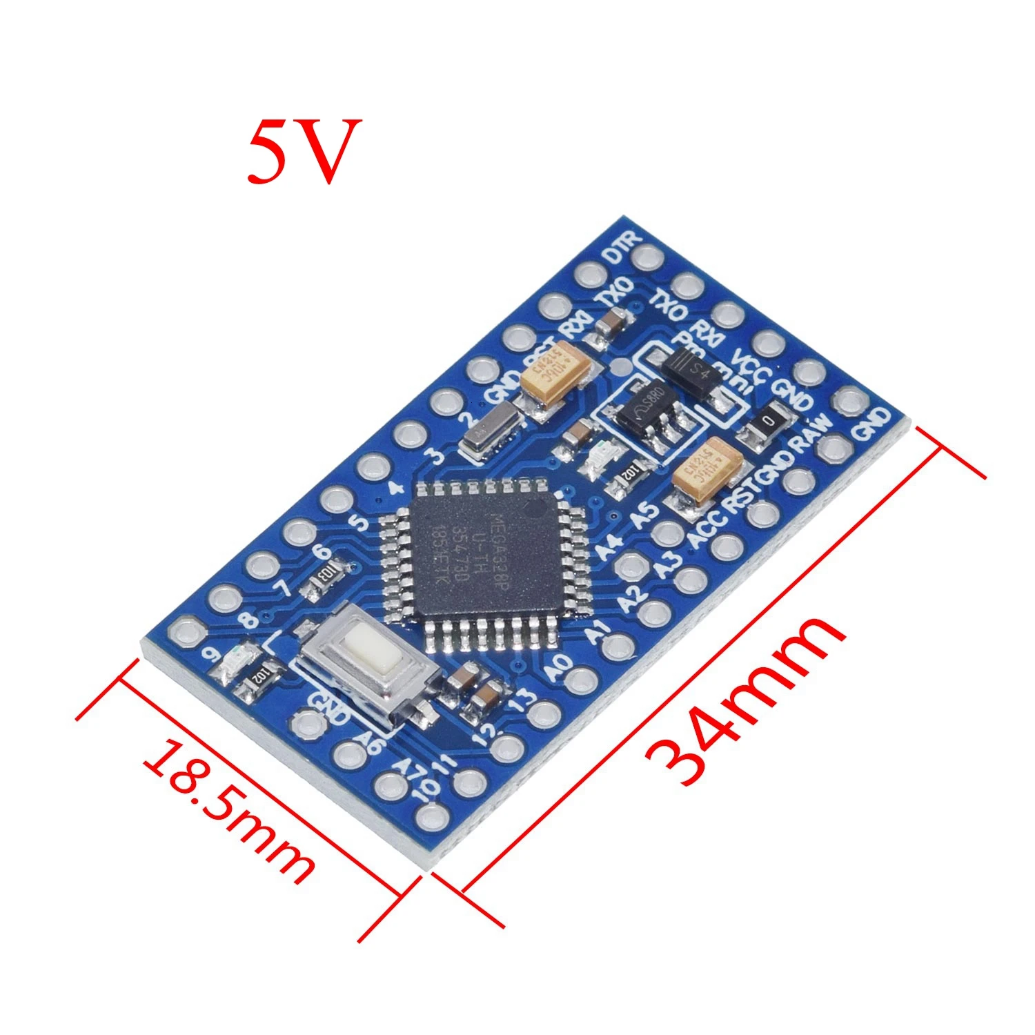 Pro mini Atmega328P Pro Mini 328 Mini ATMEGA328 3.3V 8MHz 5V 16Mhz Ch340g CP2102 FT232RL driver for Arduino Compatible Nano