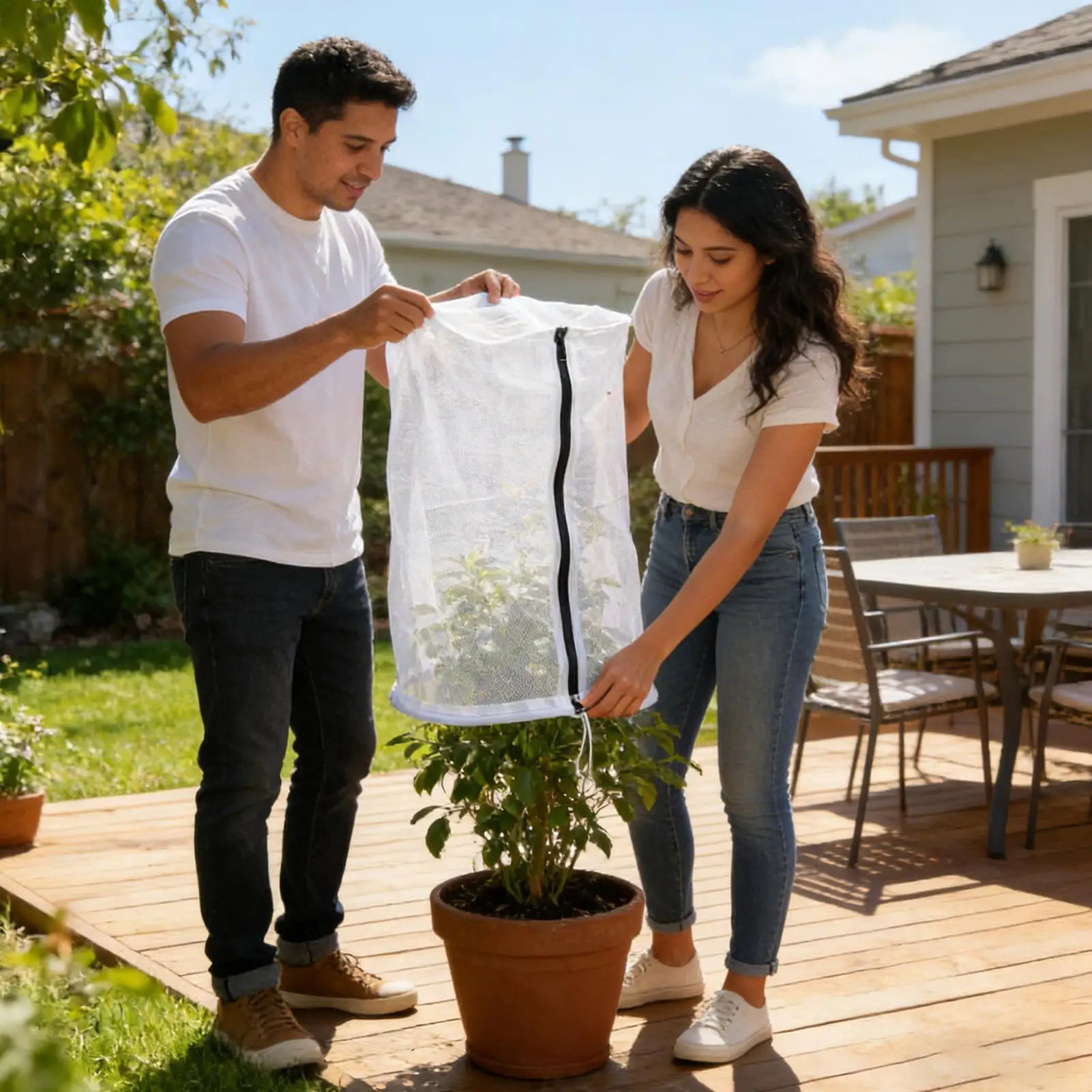 2 Pcs Dome Top Plant Protection Netting Mesh Bag Cover For Fruit Vegetable Tree Grapes P est Control Anti-Bird Gardening Tools