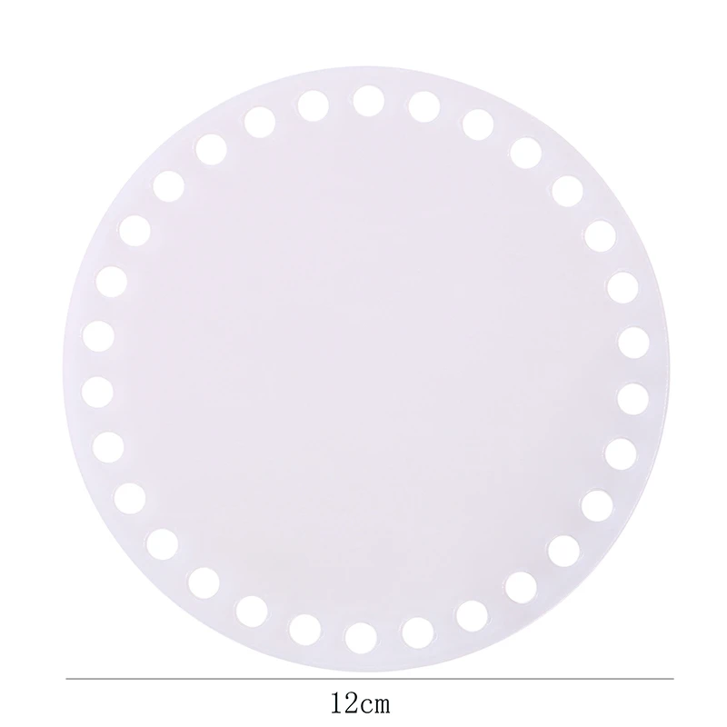 Moule de base en acrylique transparent de forme ronde, 10 cm, 12 cm, 15 cm, 18/20 cm, bricolage, sac tissé, planche transparente, ensemble de 2 pièces