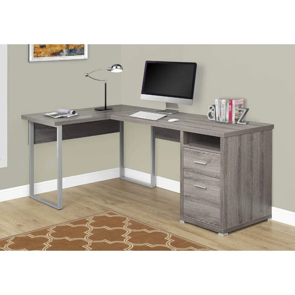 I 7255 Computer Desk, Home Office, Corner, Left, Right Set-up, Storage Drawers, 80