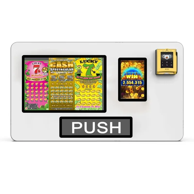 FL Fashion Style Unique Lottery Ticket Vending Machine With Coin-Operated and Token Payment System Unmanned Store Customized