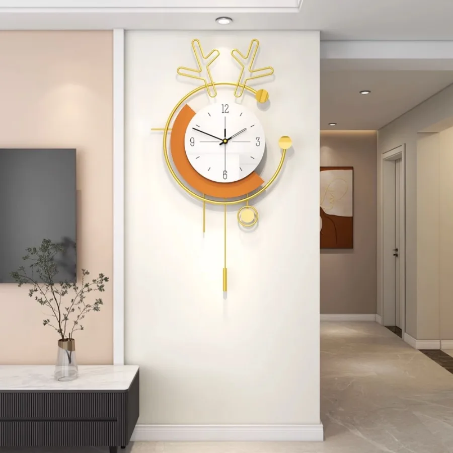 Living Room Wall Clock Pieces Art Deco Round Gift Wall Clock Home Gold Colorful Modern Kitchen Nordic Office Wanduhr Wall Decor