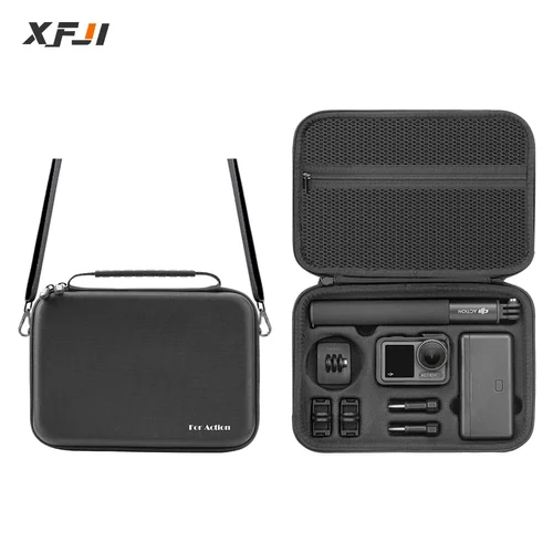 Estuche portátil, bolsa impermeable, cargador, Base de batería, palo de Selfie, bolso de almacenamiento para DJI Osmo Action 5 PRO 4 3, accesorios para cámara
